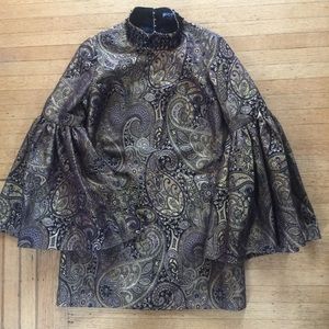 Nasty Gal Dresses - BROCADE BELL SLEEVED PARTY DRESS BY NASTY GAL Nasty Gal Dresses - BROCADE BELL SLEEVED PARTY DRESS BY NASTY GAL